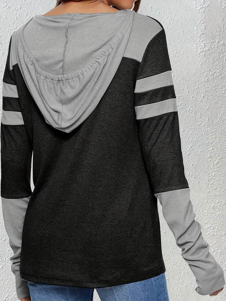 Eliza | Colour-Block Hooded Top