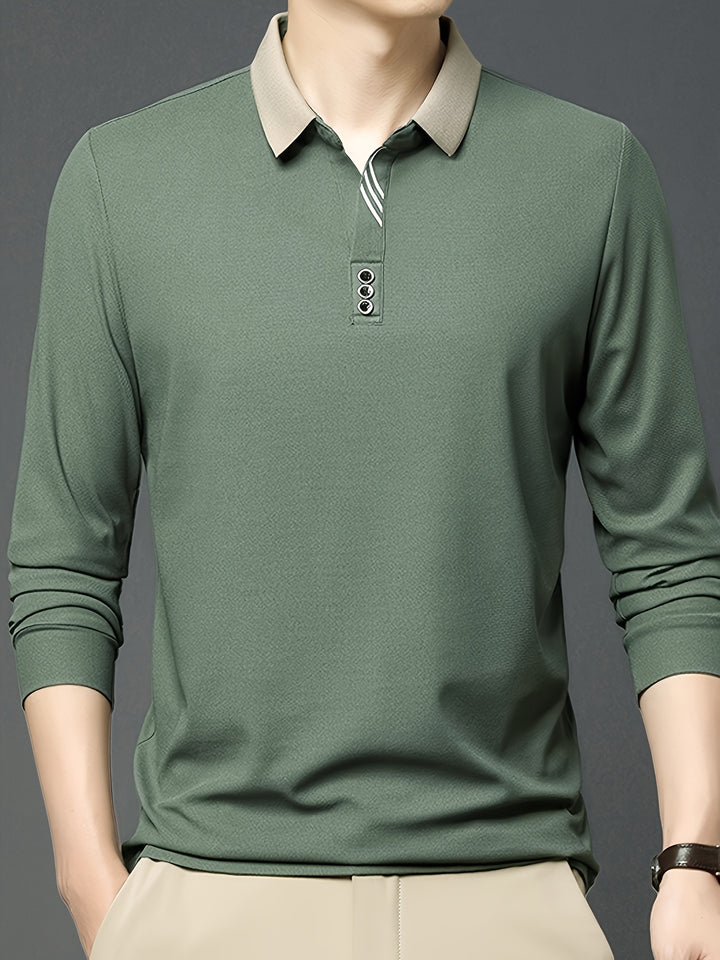 Alden | Refined Long-Sleeve Polo Shirt