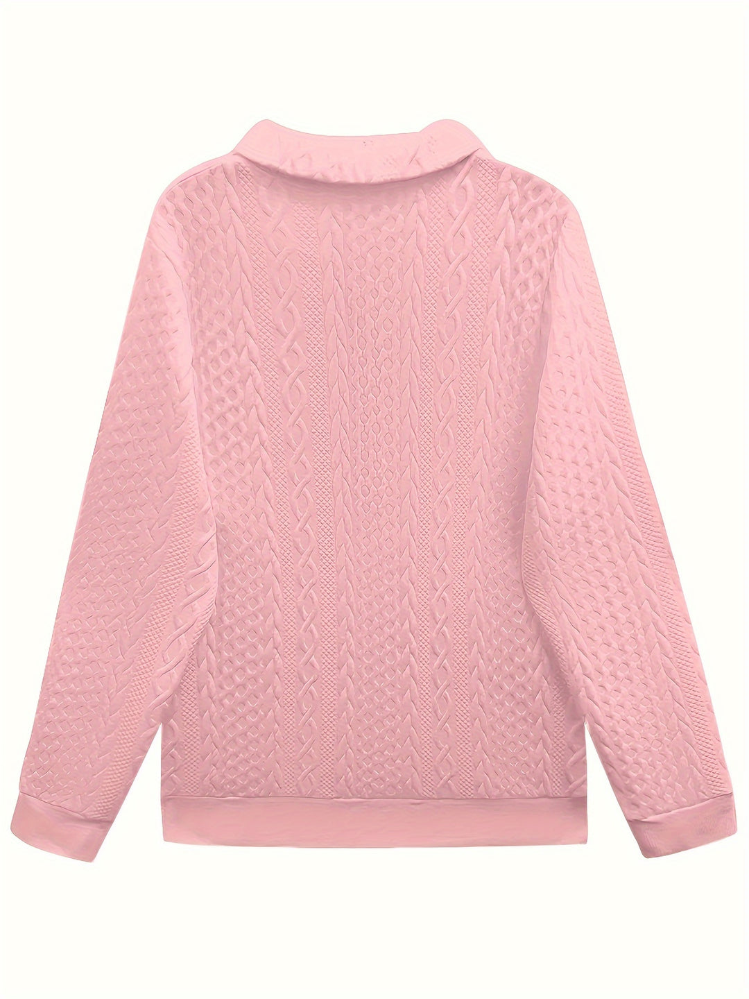 Camille | Cable-Knit Quarter-Zip Sweatshirt