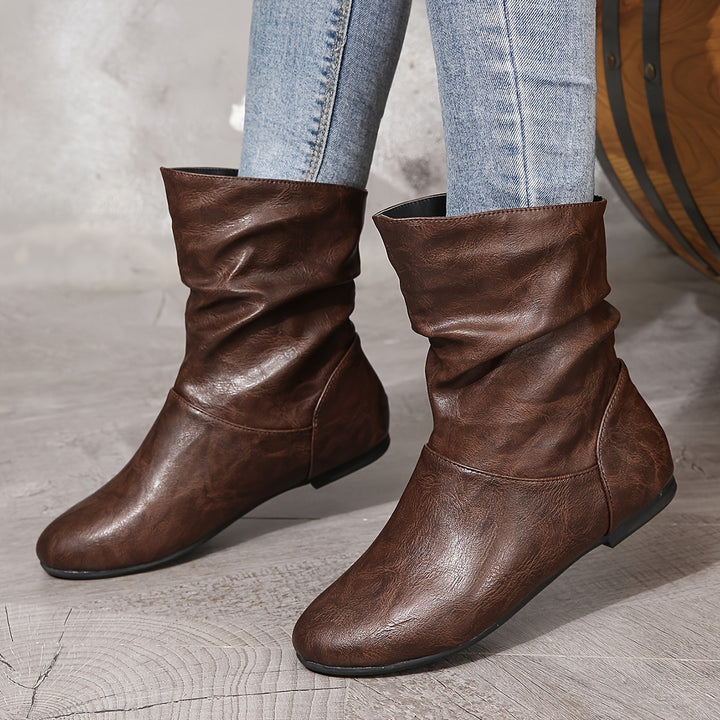 Briony | Slouchy Slip-On Boots