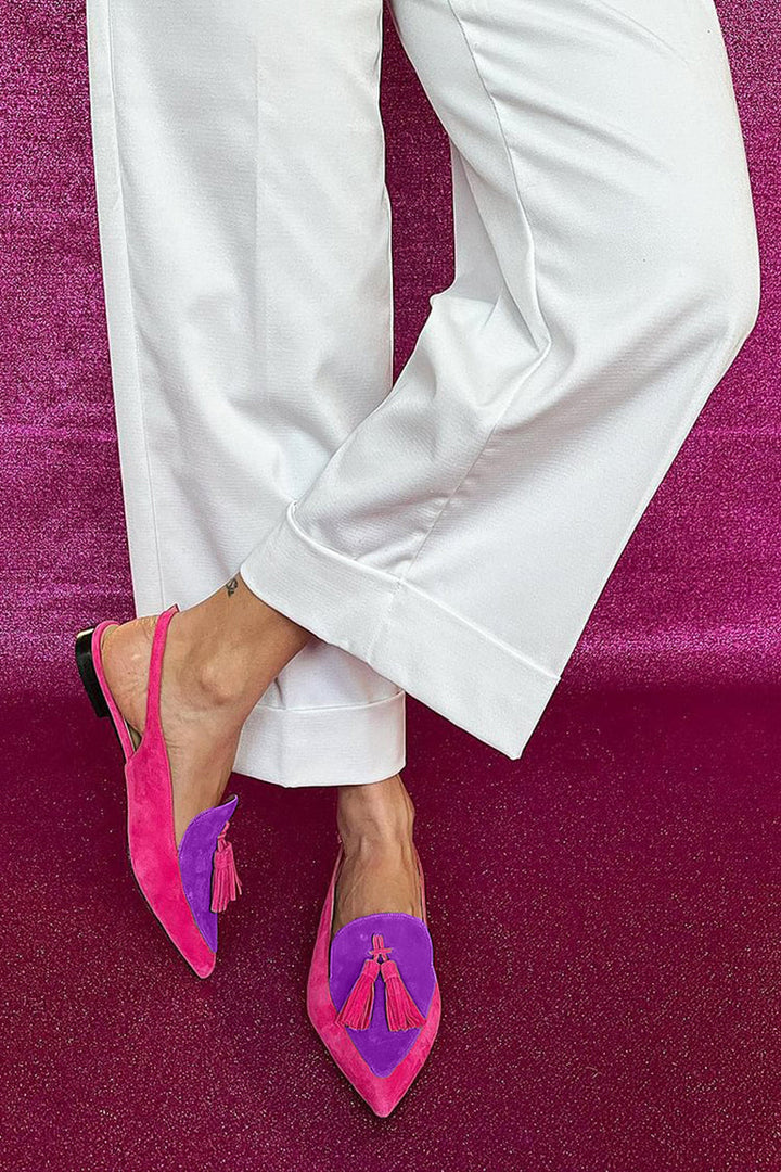 Marcella | Tasseled Slingback Flats