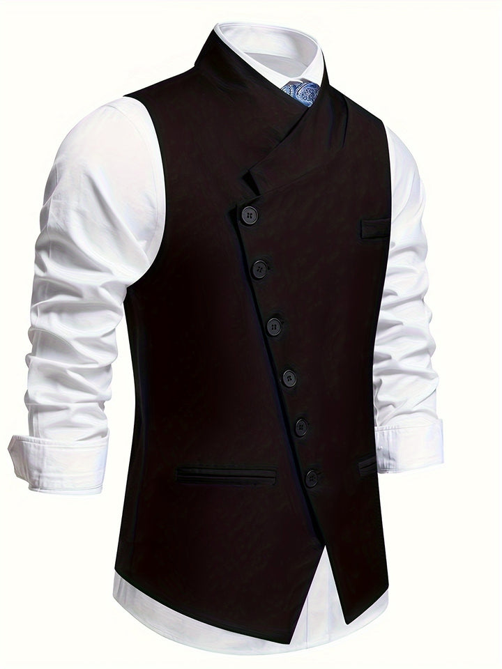 Chandler | Tailored Slant-Button Vest