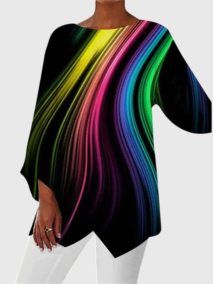 Odette | Shimmer Butterfly Long-Sleeve Top