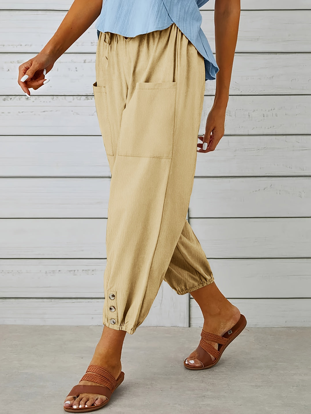 Lorraine | Relaxed Cropped Wide-Leg Pants