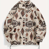 Juno | Patterned Plush Zip-Up Jacket