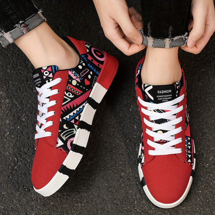 Warren | Christmas Patterned Low-Top Sneakers