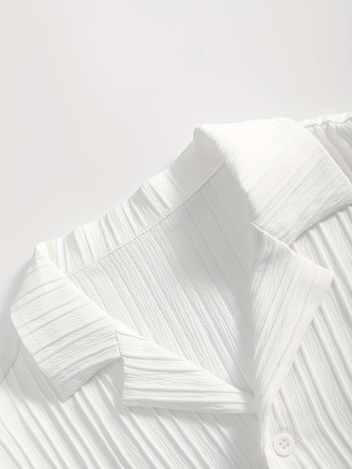 Cayo | Men's Woven Two-Piece Camp Collar Set