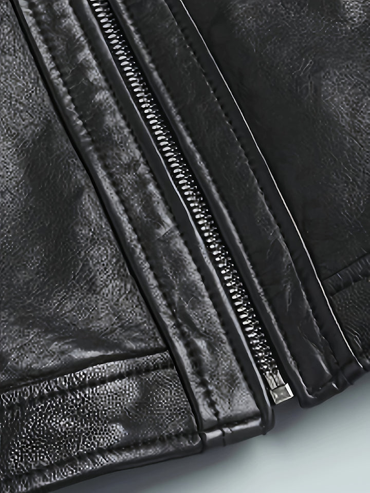 Vaughn | Stand-Collar Moto Jacket