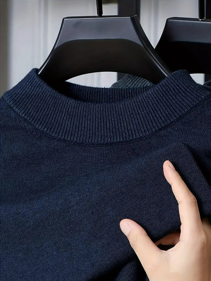 Callen | Mock Neck Knit Sweater