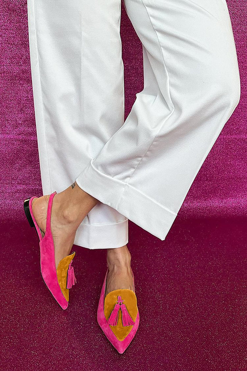 Marcella | Tasseled Slingback Flats