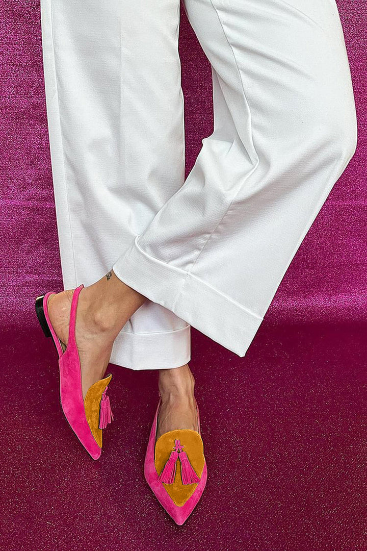 Marcella | Tasseled Slingback Flats