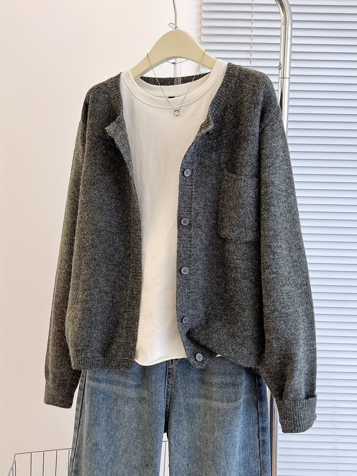 Katherine | Relaxed Button-Front Cardigan