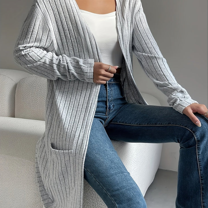 Sasha | Longline Open-Front Cardigan