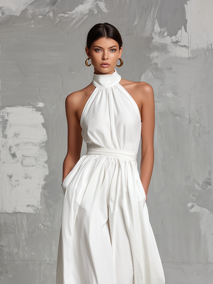 Selene | Elegant Halter-Neck Jumpsuit