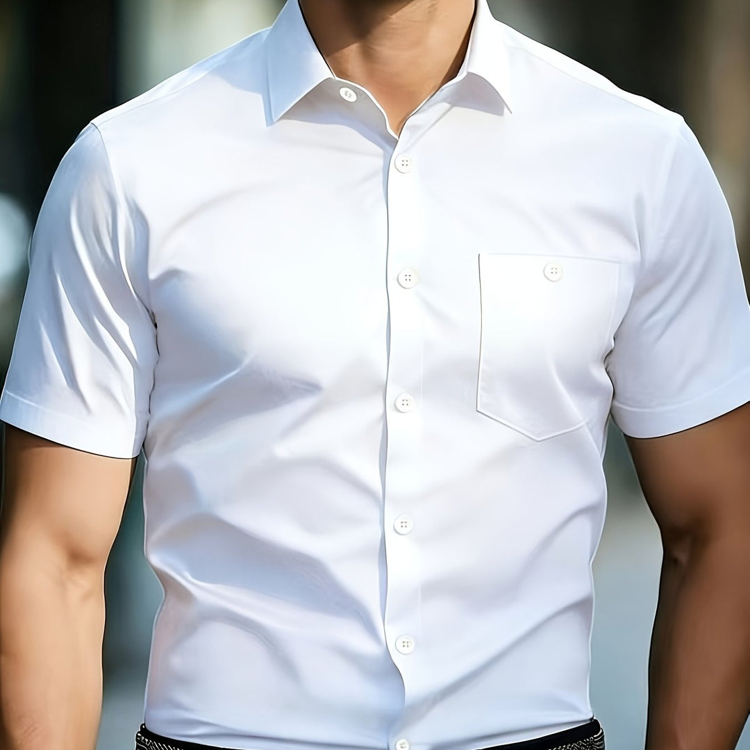 Matthew | Men's Business Casual Short Sleeve Shirt