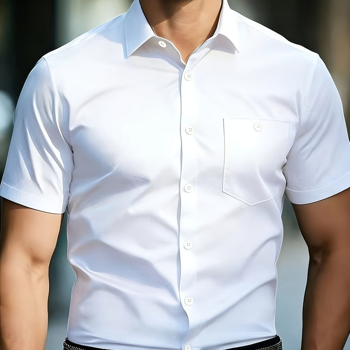 Matthew | Men's Business Casual Short Sleeve Shirt