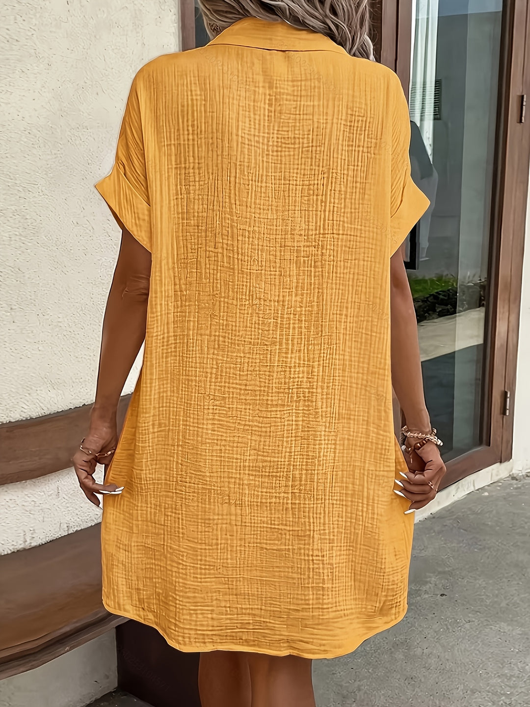 Estelle | Relaxed Button-Front Shirt Dress