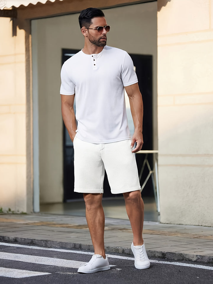Camden | Textured Tailored Shorts