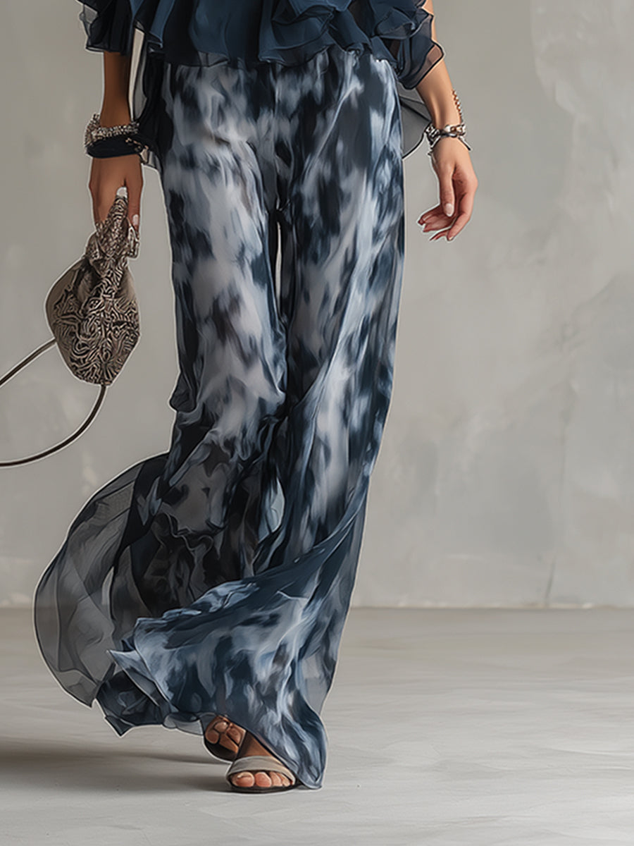 Cosette | Flowing High-Neck Two-Piece Set