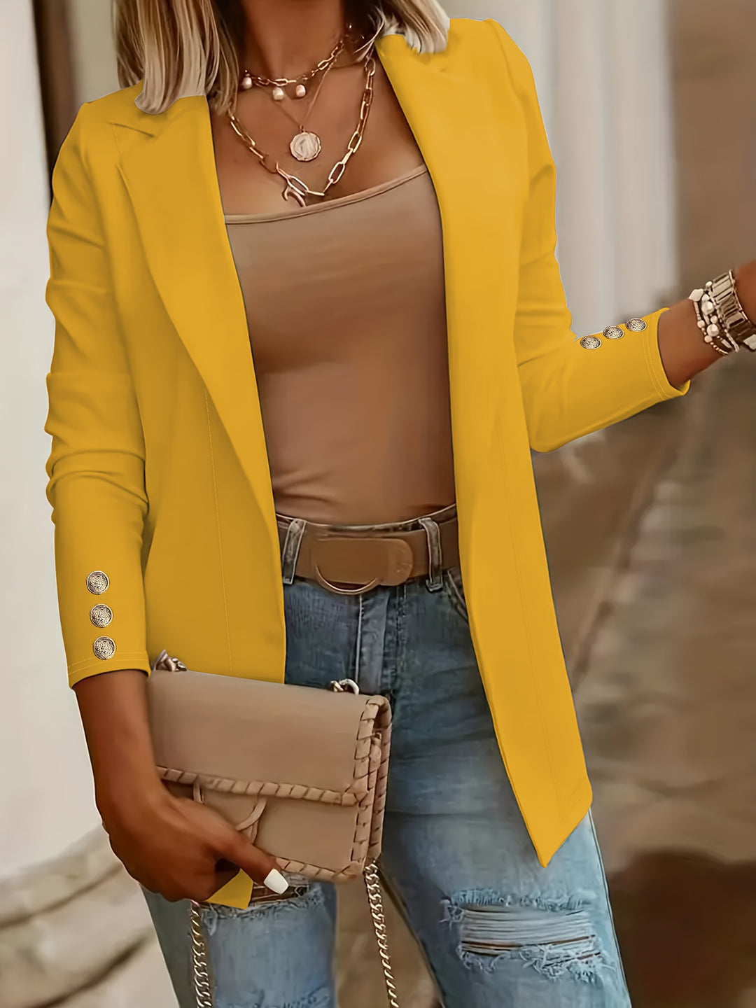 Margaret | Tailored Open-Front Blazer
