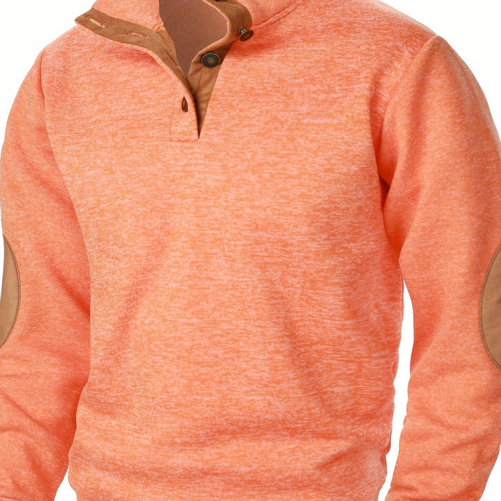 Gideon | Button-Placket Casual Sweatshirt