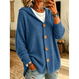 Adeline | Hooded Button-Front Cardigan