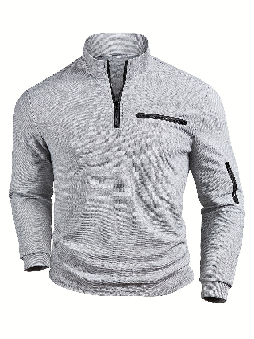 Harvey | Men's Textured Waffle Quarter-Zip Pullover