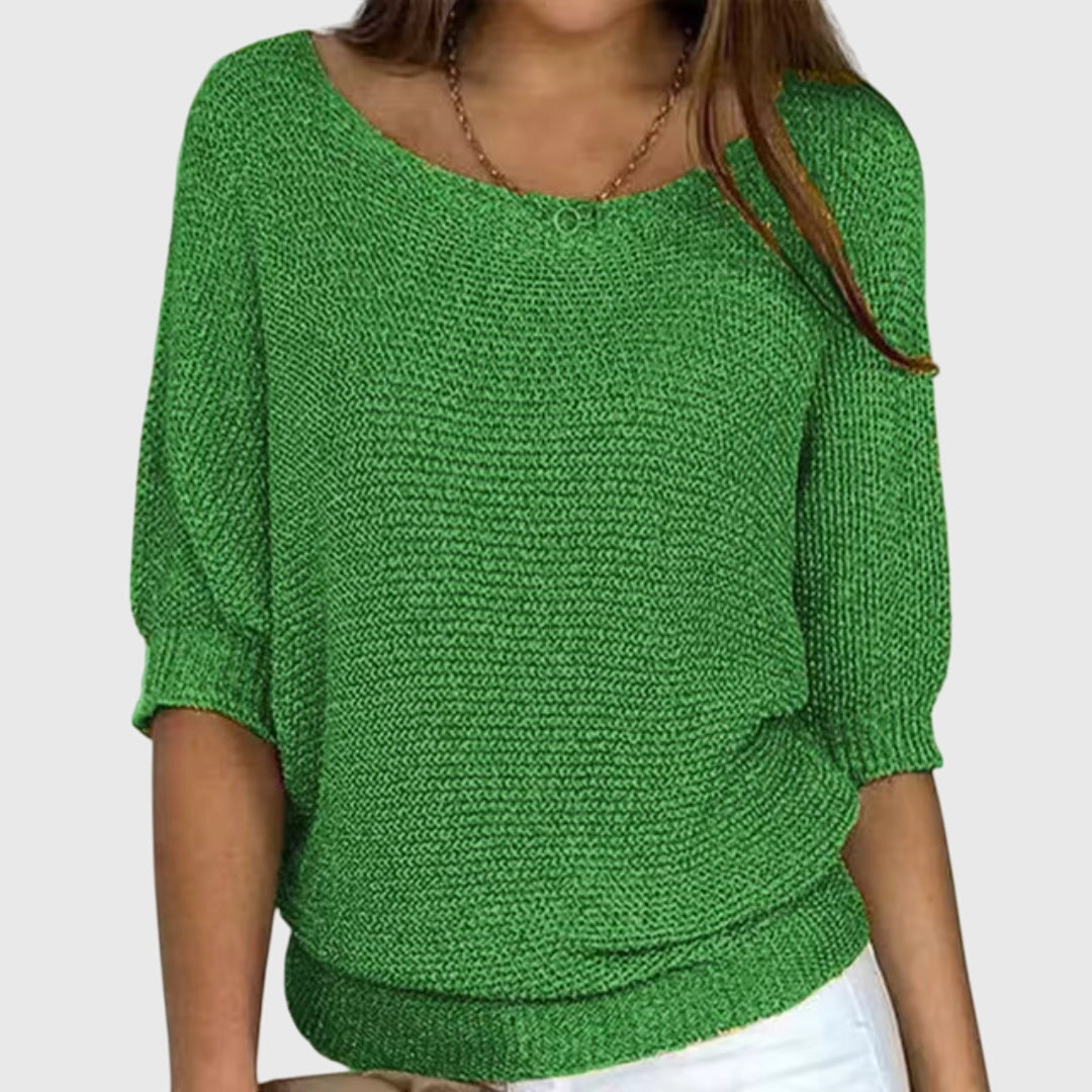 Bettina | Relaxed Batwing Knit Sweater