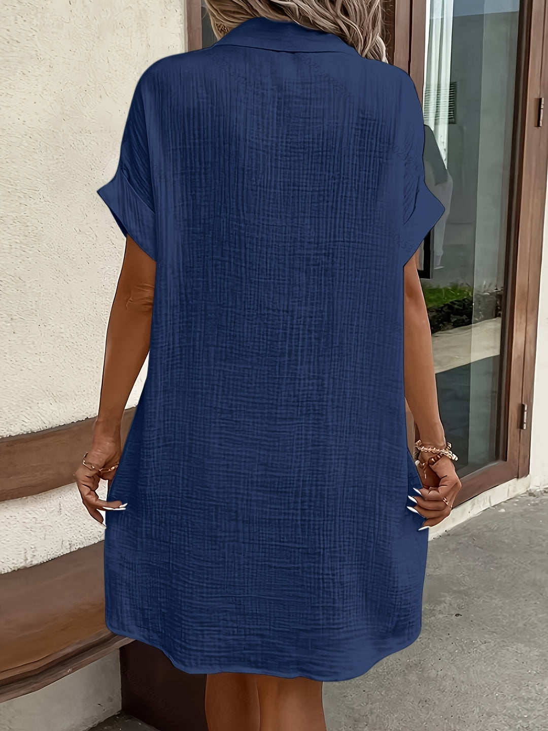 Estelle | Relaxed Button-Front Shirt Dress