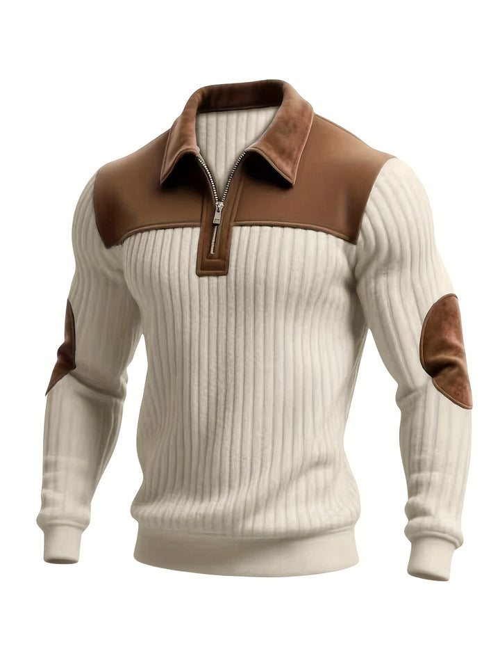 Harrison | Color-Block Quarter-Zip Pullover