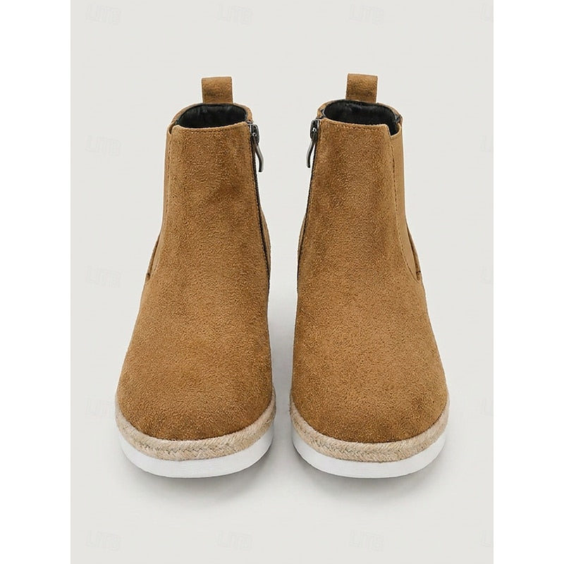 Felicity | Comfort Wedge Chelsea Ankle Boots