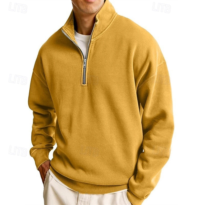 Callahan | Quarter-Zip Standing Collar Sweatshirt
