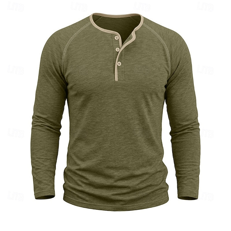 Weston | Classic Long-Sleeve Henley Shirt