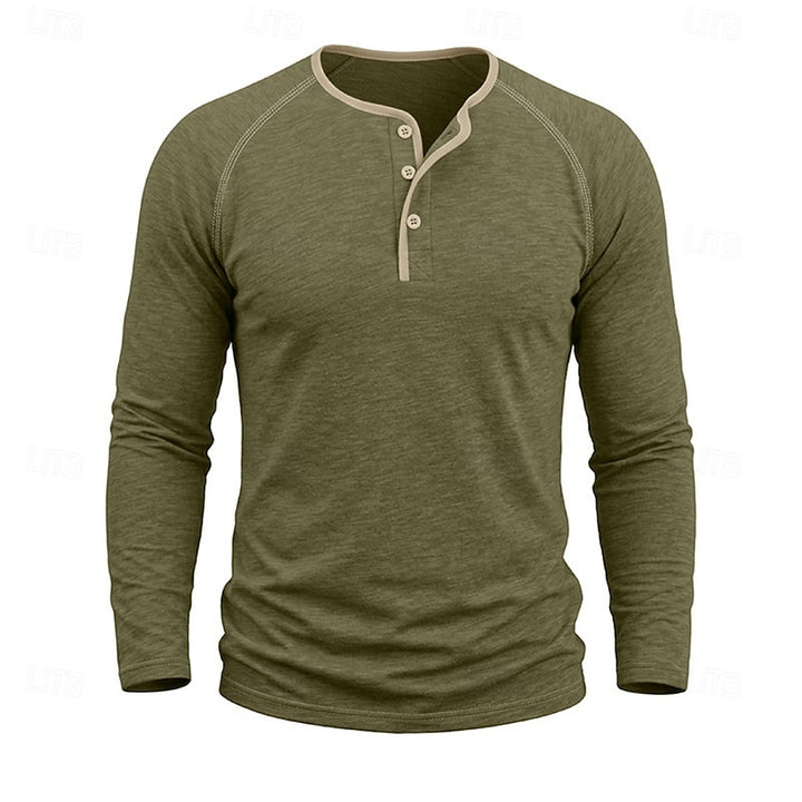 Weston | Classic Long-Sleeve Henley Shirt