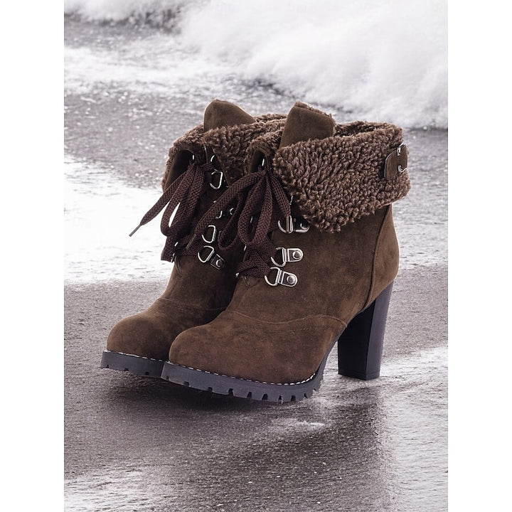 Juliette | Cozy Lace-Up Heeled Winter Boots