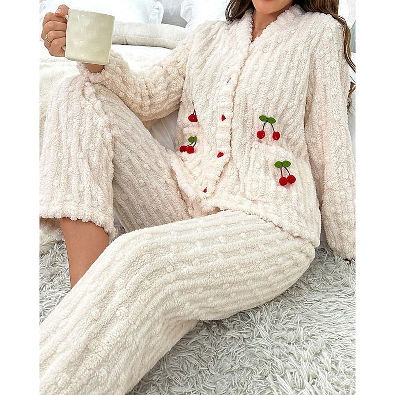 Helena | Cozy Cherry Two-Piece Set