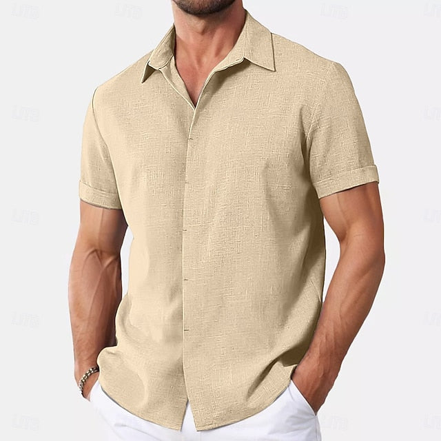 Douglas | Men's Linen Short Sleeve Shirt