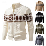 Wesley | Patterned Stand-Collar Cardigan
