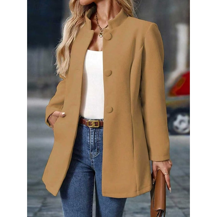 Lindsay | Stand-Collar Tailored Coat