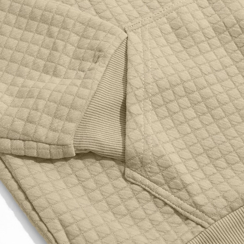 Miles | Textured Hooded Pullover Hoodie