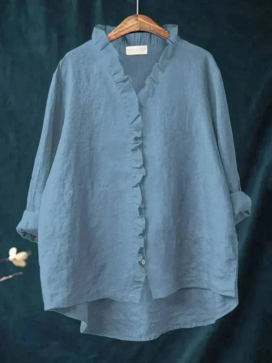 Annette | Ruffle-Trim Blouse
