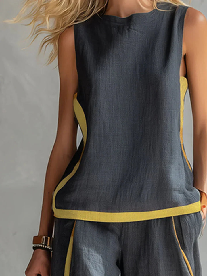 Lorna | Elegant Wide-Leg Two-Piece Set