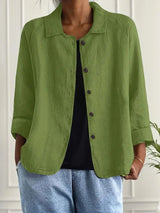 Gwen | Relaxed Collared Shirt Jacket