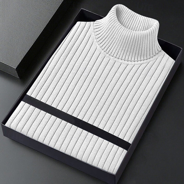 Dominic | Ribbed High-Neck Sweater