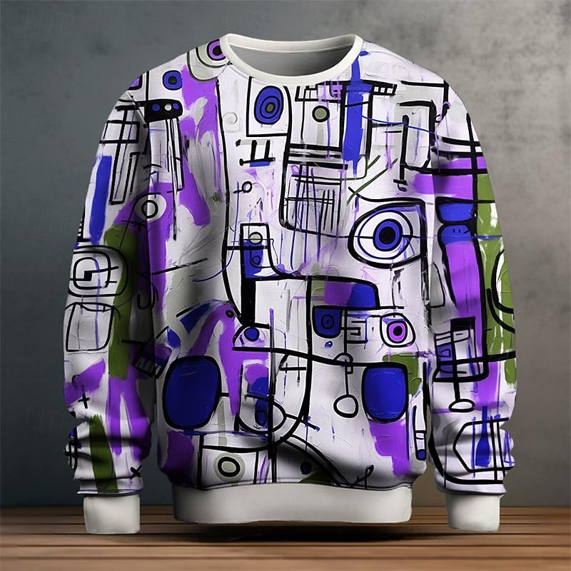 Julian | Artful Crew Neck Sweatshirt