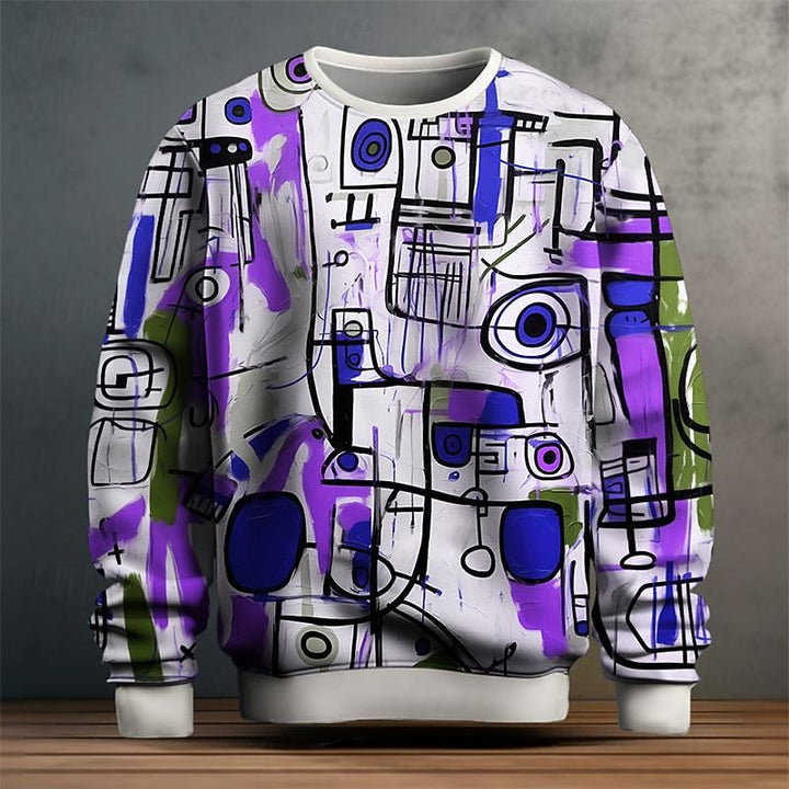 Julian | Artful Crew Neck Sweatshirt