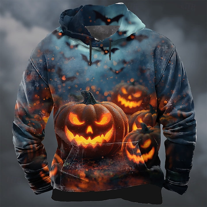 Everett | Halloween Pumpkin Graphic Hoodie