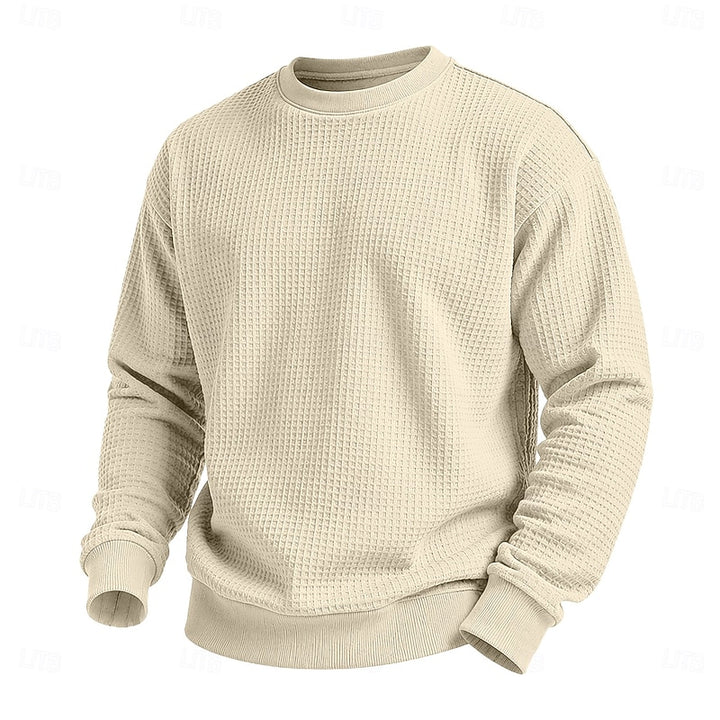 Everett | Textured Crew Neck Sweatshirt