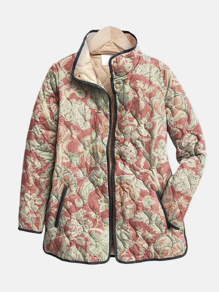 Frances | Vintage Floral Quilted Jacket