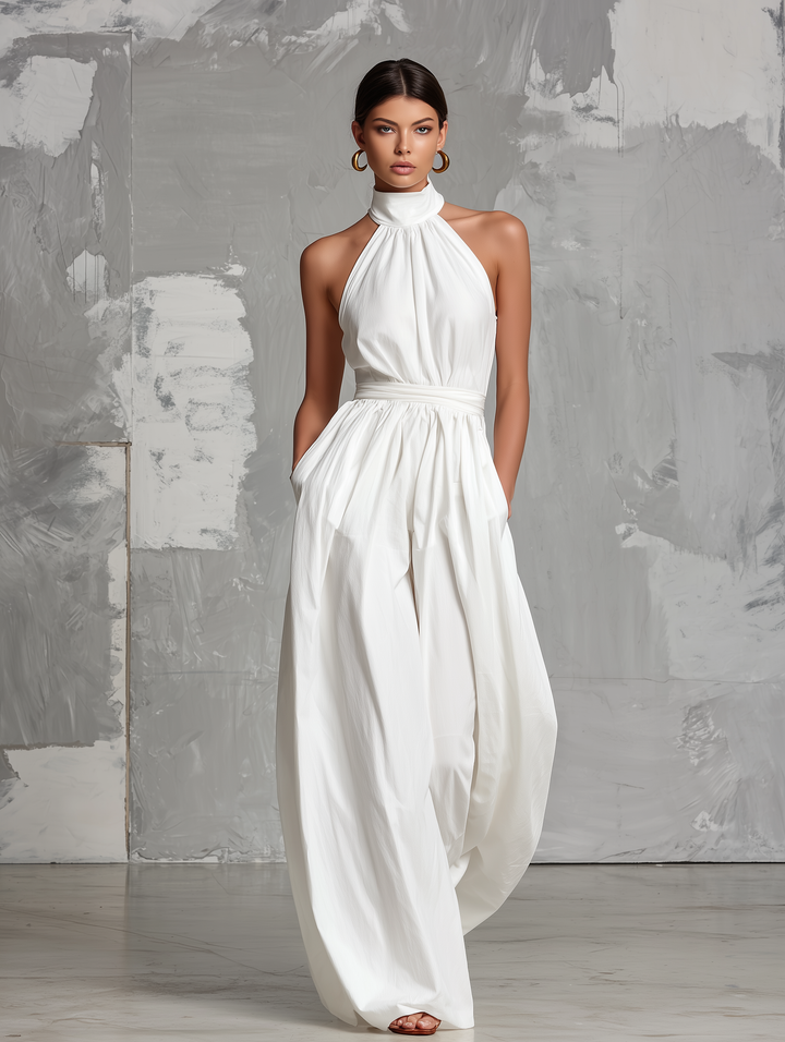 Selene | Elegant Halter-Neck Jumpsuit